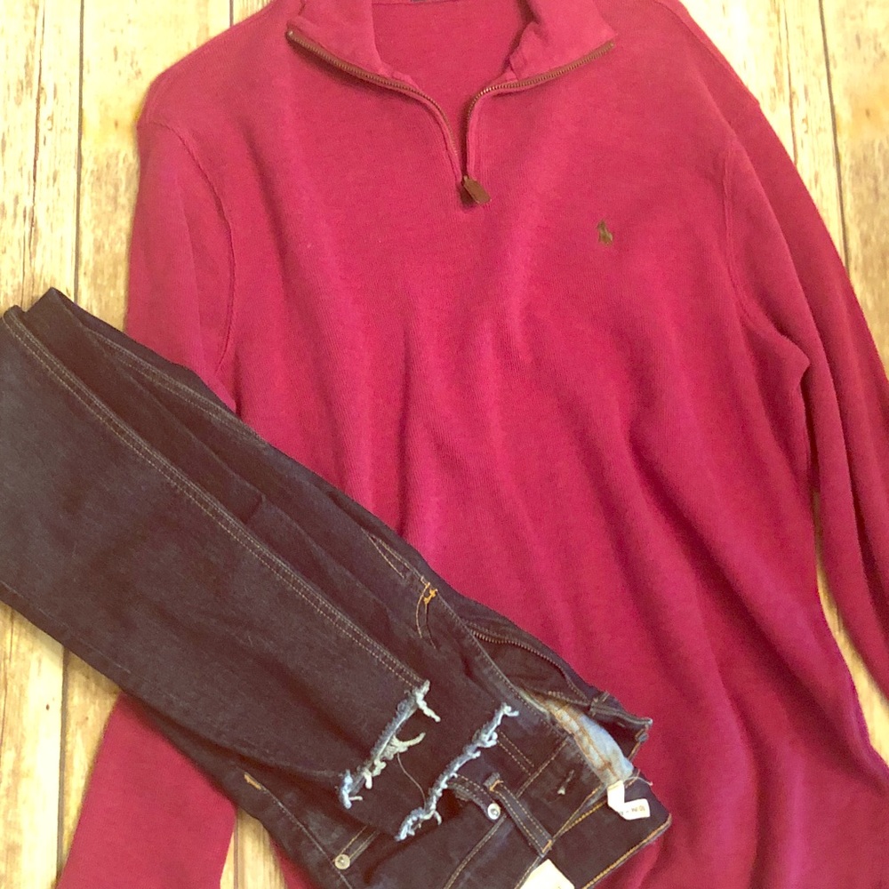 Men’s Polo Half Zip Pullover